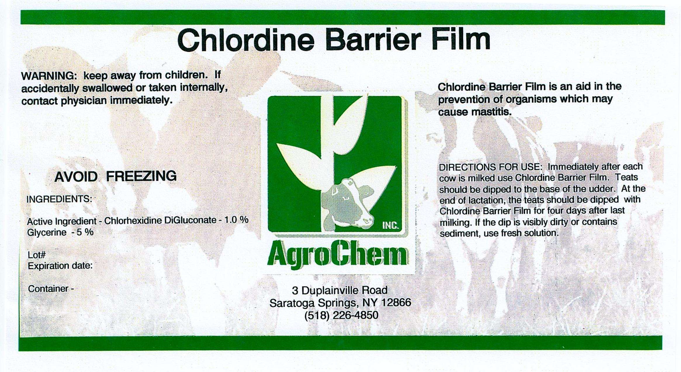Chlordine Barrier Film